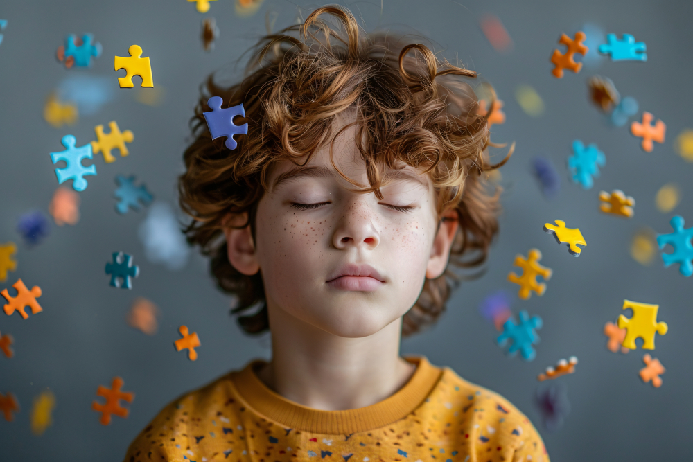 un enfant dans ses pensées