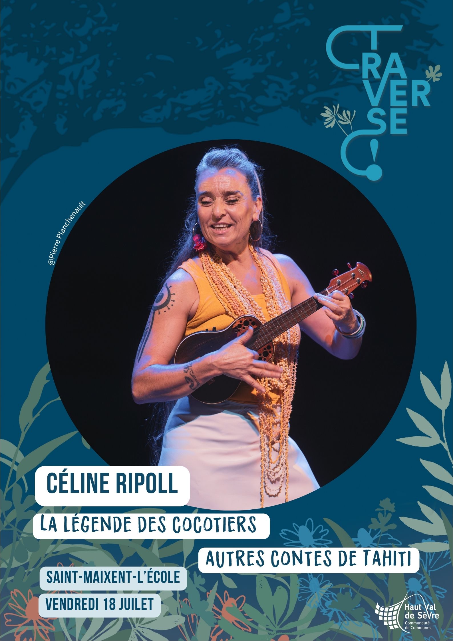 une danseuse avec son ukulélé